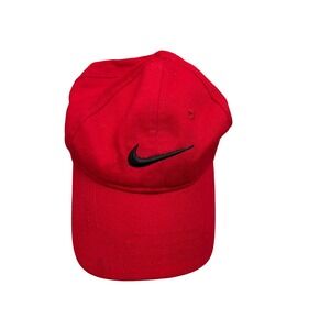 Nike Baseball Cap Toddler Red Swoosh Adjustable Hat Kids 2319-R78-318